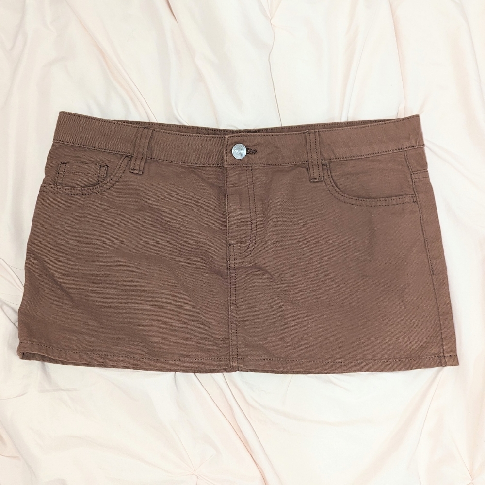 H&M Brown mini skirt